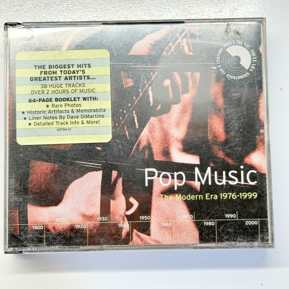 Pop Music The Modern Era 1976-1999 2-CD Set Columbia Epic Sony 38 Tracks